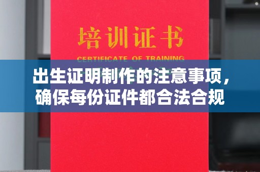 五台出生证明制作的注意事项，确保每份证件都合法合规